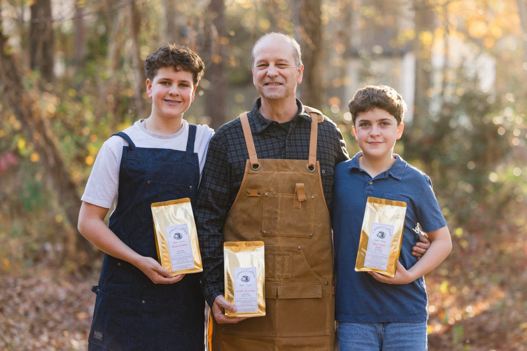Mark Cuneo, and his sons Ben and Isaac